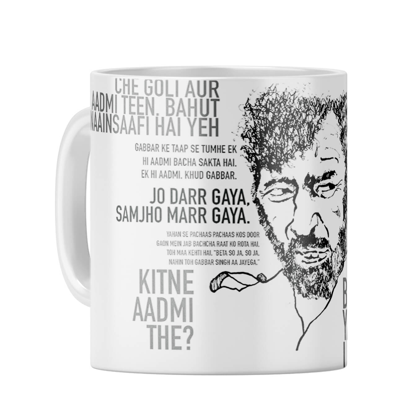 Gabbar Coffee Mug White