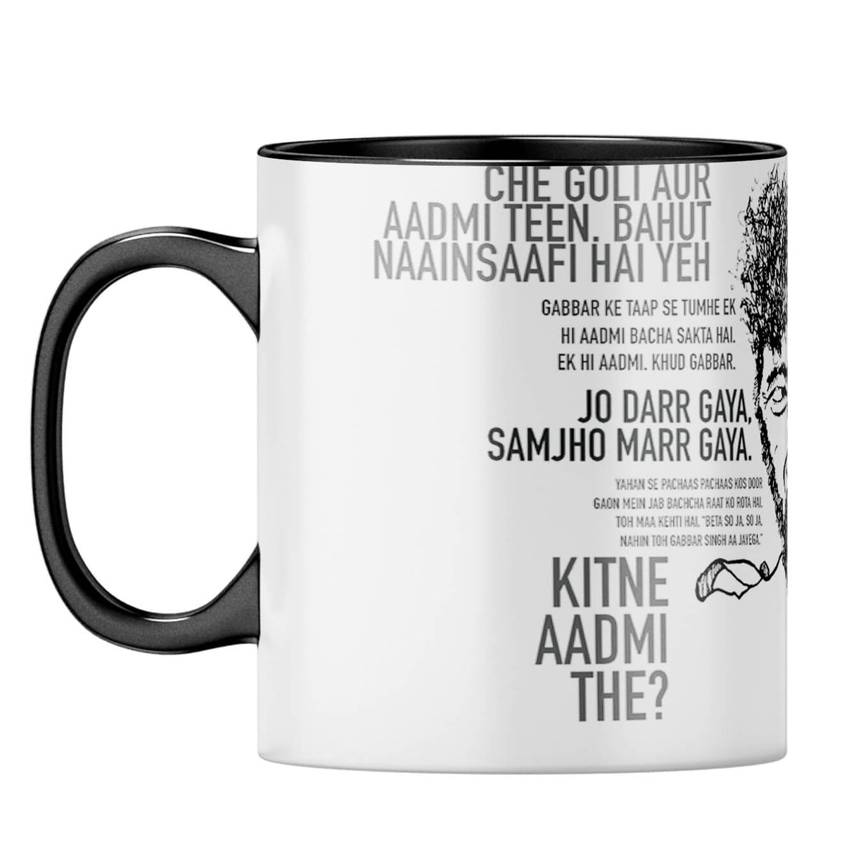 Gabbar Coffee MugF-Black
