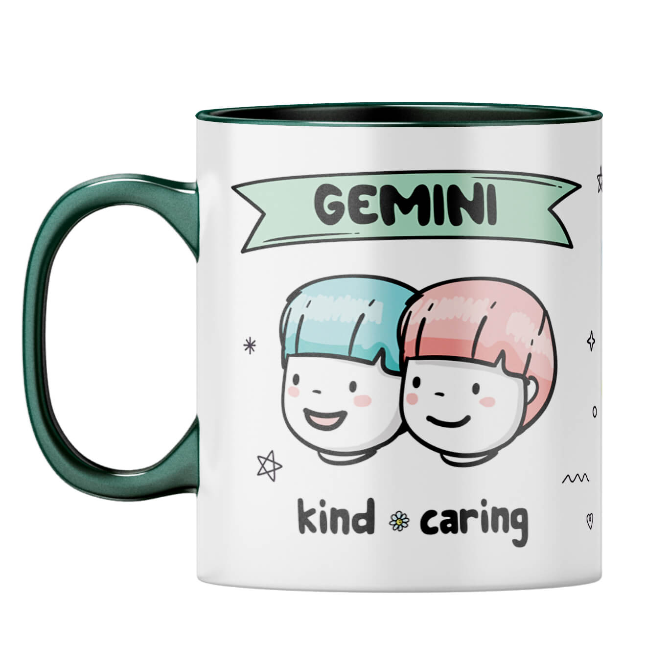 Gemini Coffee Mug Dark Green