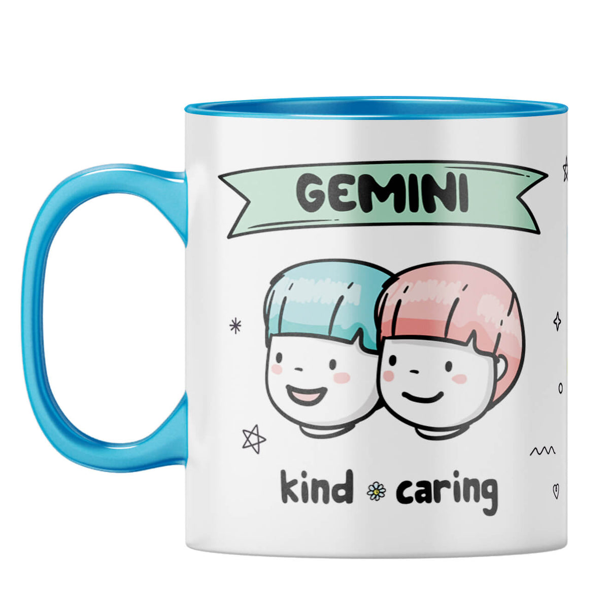 Gemini Coffee Mug Light Blue