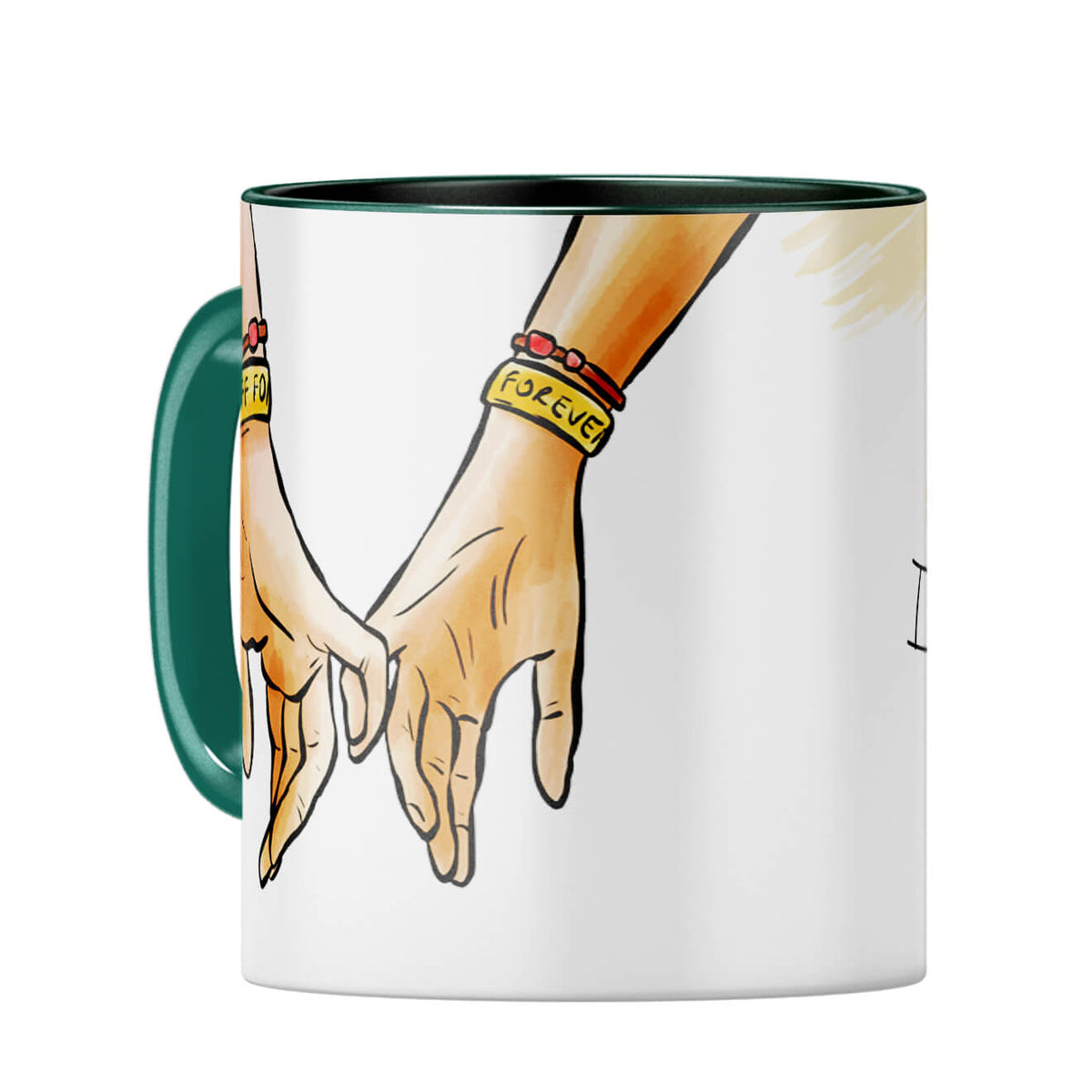 Gift for Best Friend Coffee Mug Dark Green