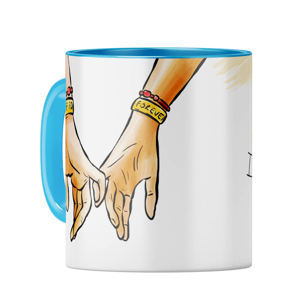 Gift for Best Friend Coffee Mug Light Blue