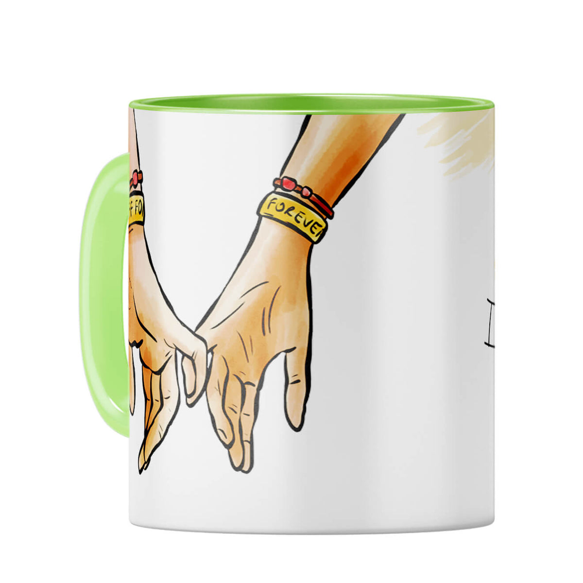 Gift for Best Friend Coffee Mug Light Green