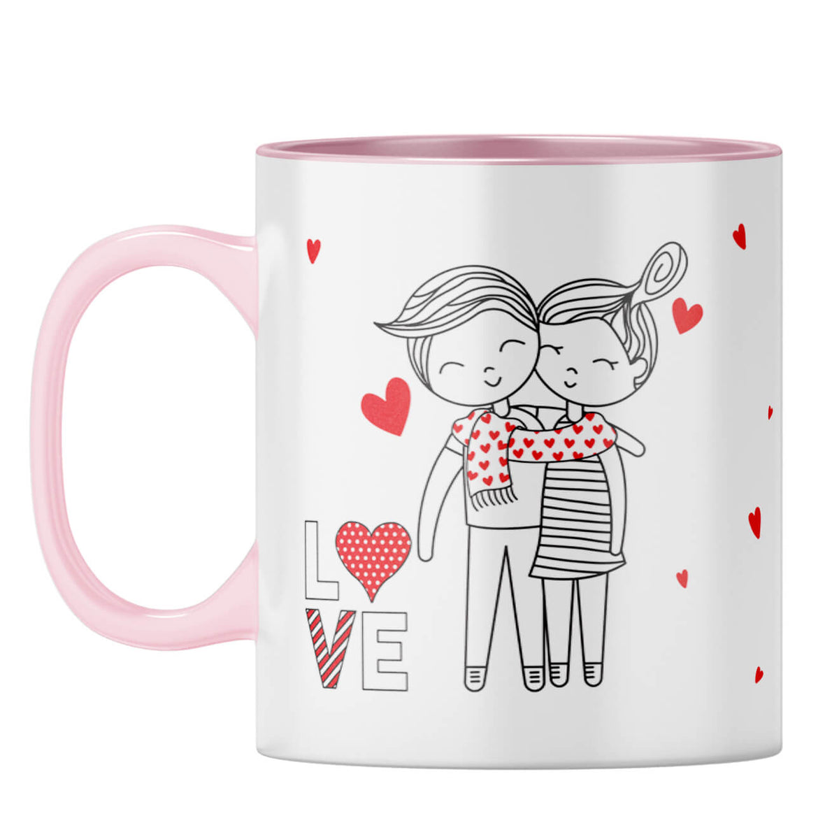 Gift for Boy Friend Coffee Mug Pink
