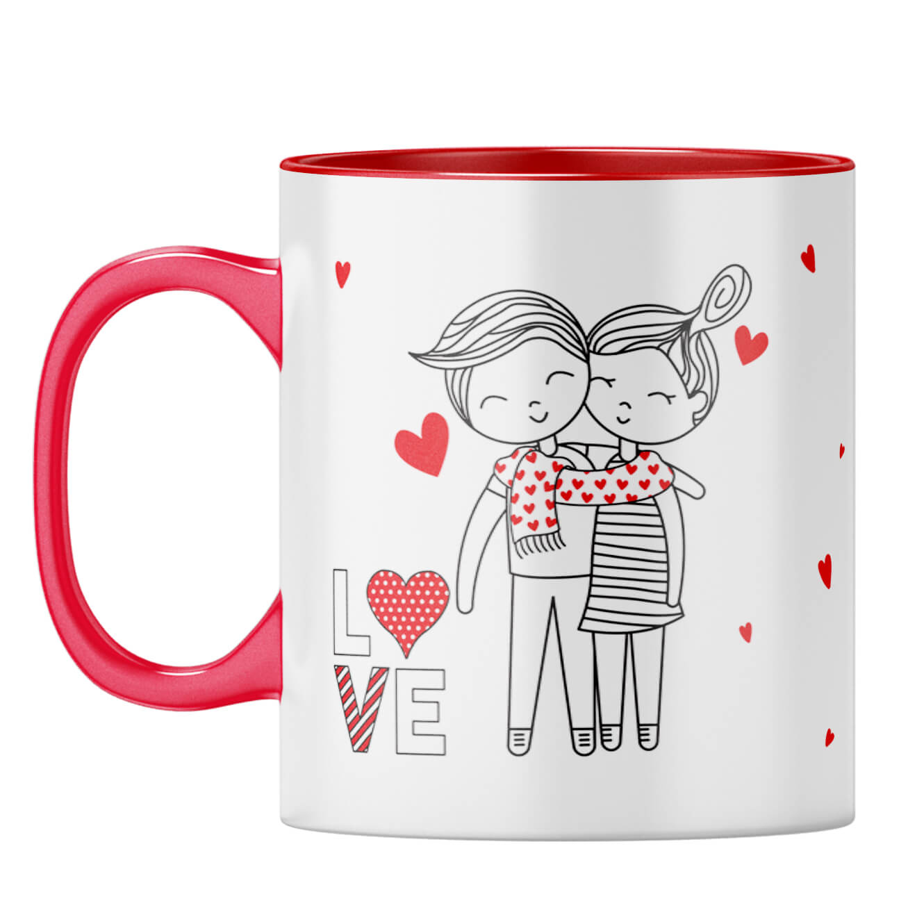 Gift for Boy Friend Coffee Mug Red