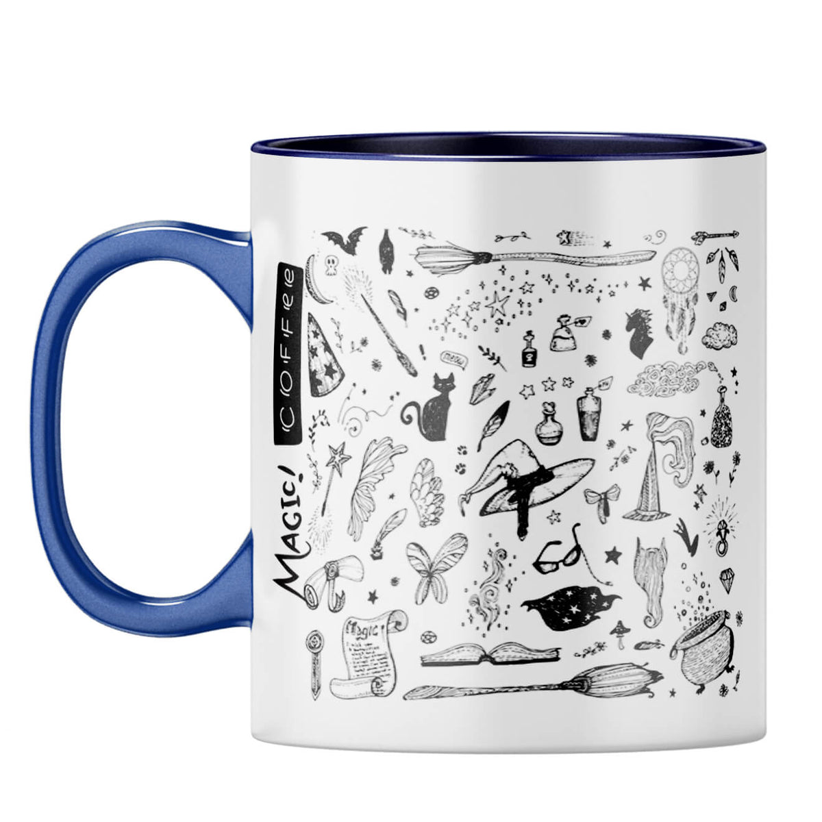 Gift for Coffee Lover Coffee Mug Dark Blue