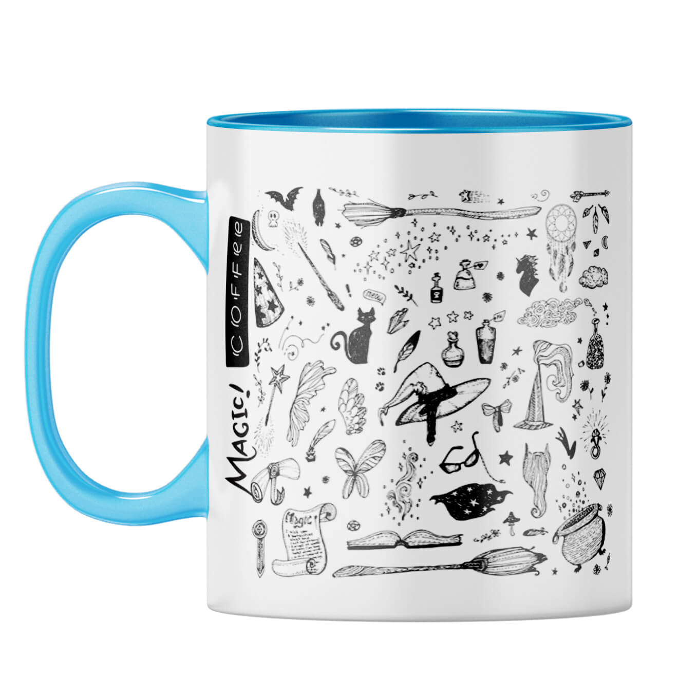 Gift for Coffee Lover Coffee Mug Light Blue