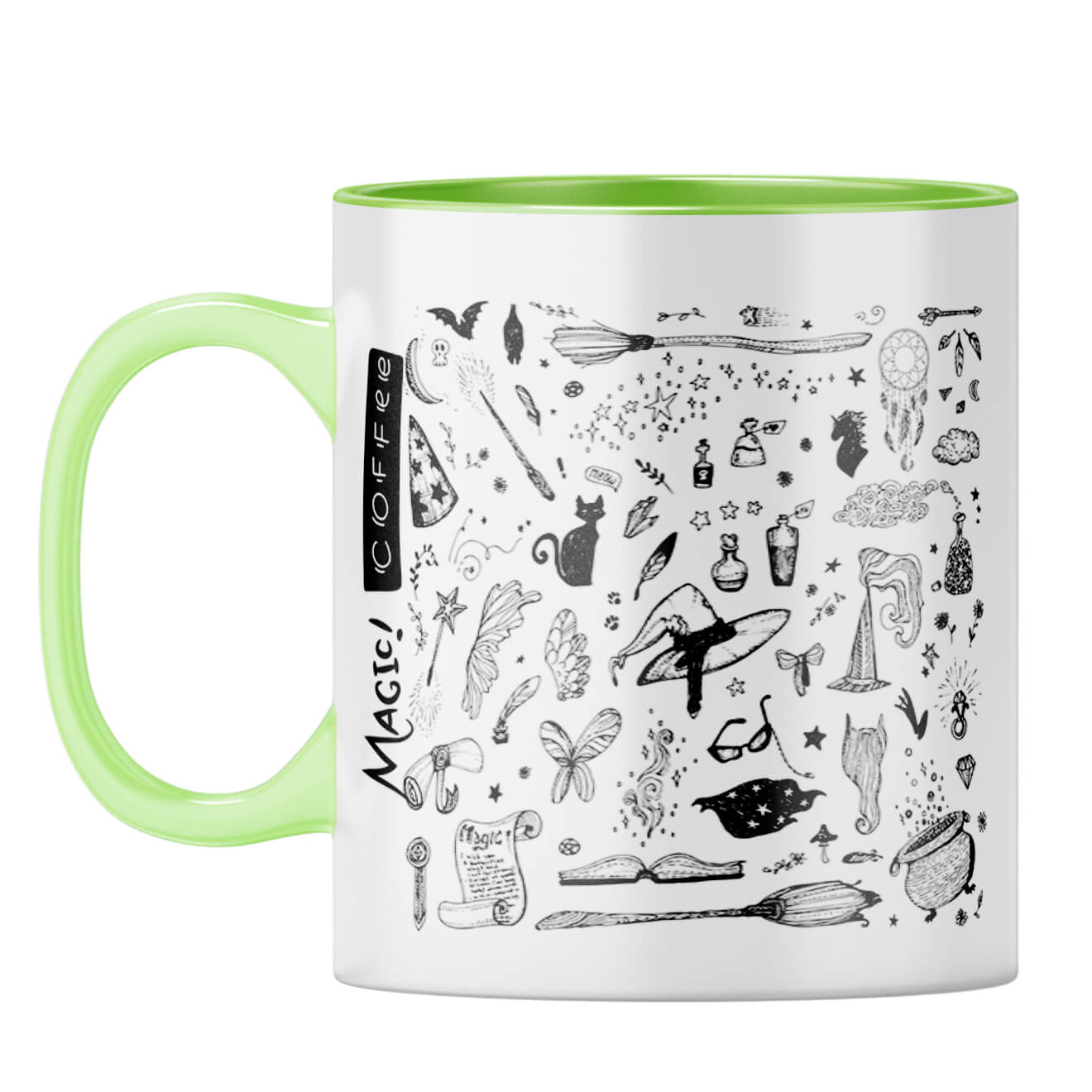 Gift for Coffee Lover Coffee Mug Light Green