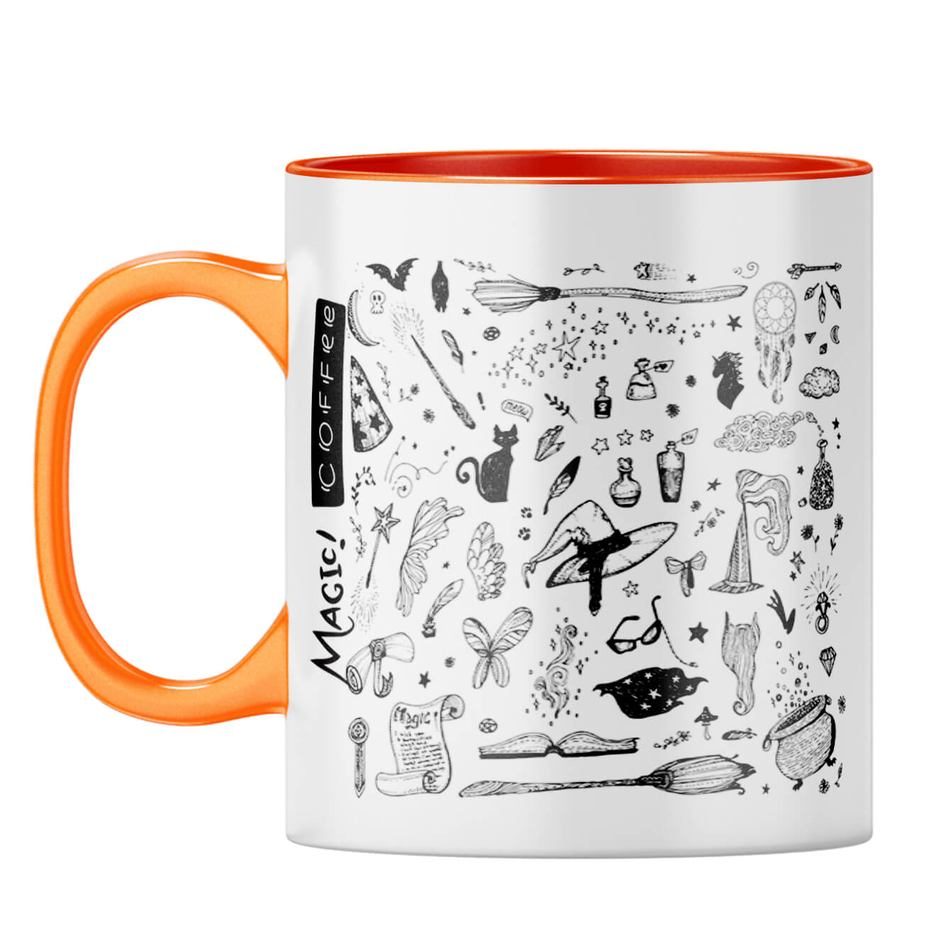 Gift for Coffee Lover Coffee Mug Orange