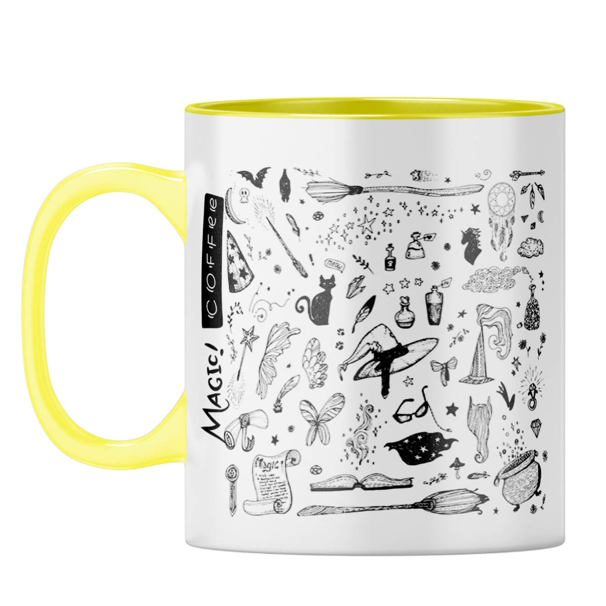 Gift for Coffee Lover Coffee Mug Yellow