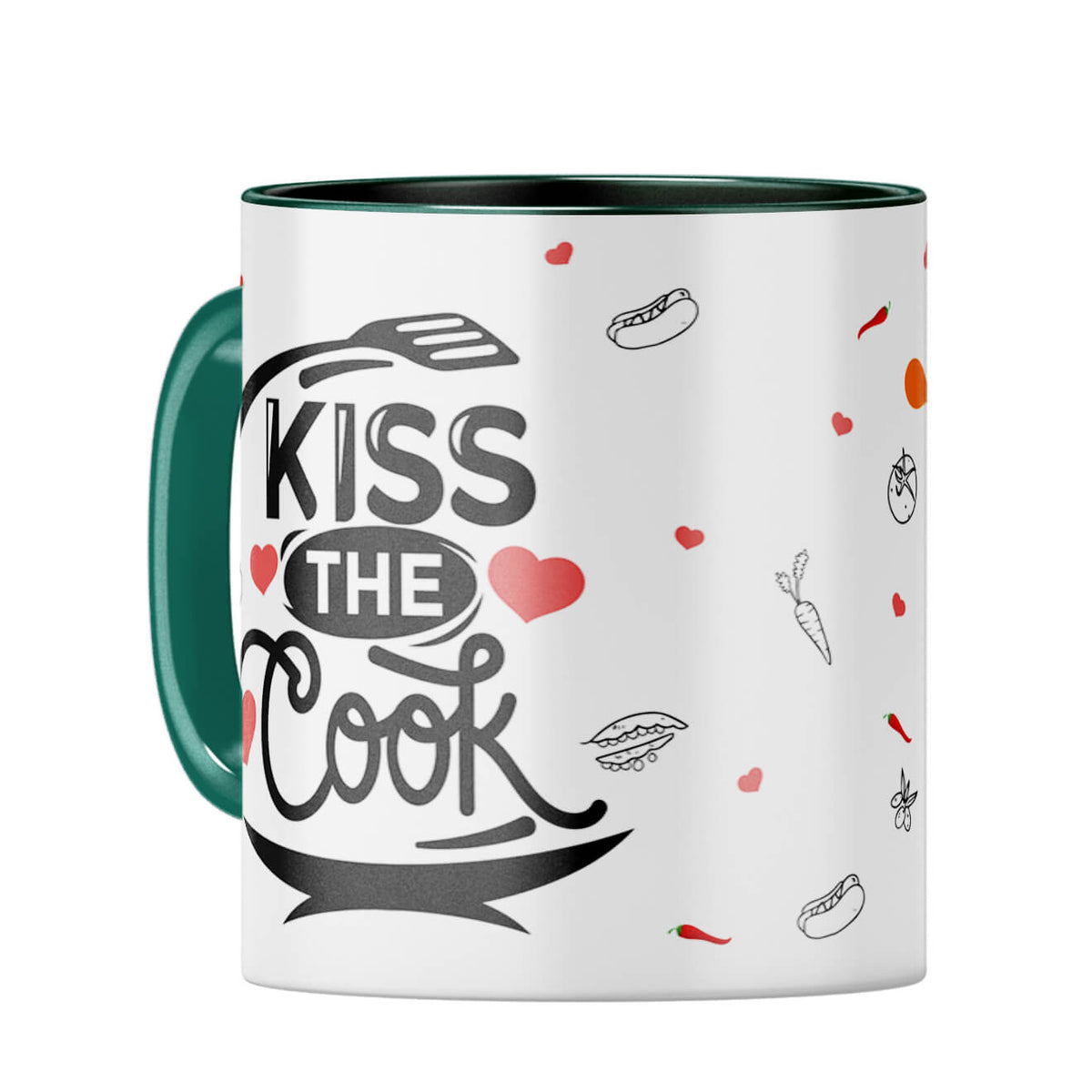 Gift for Cooking Lovers Coffee Mug Dark Green