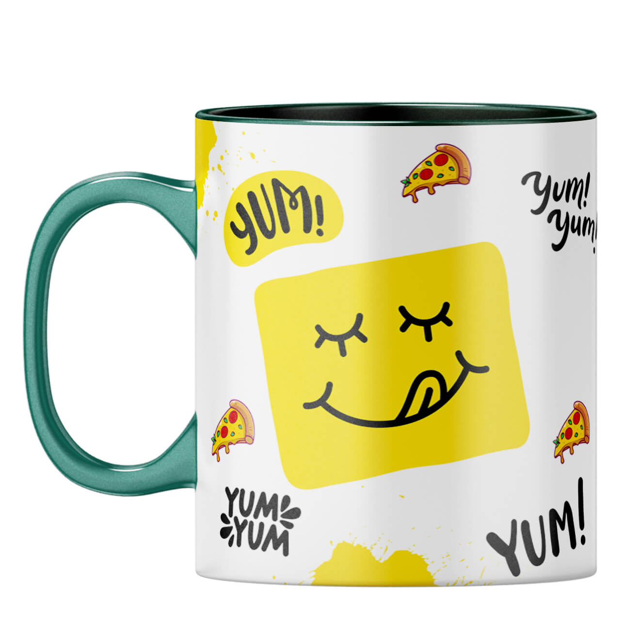 Gift for Food Lover Coffee Mug Dark Green