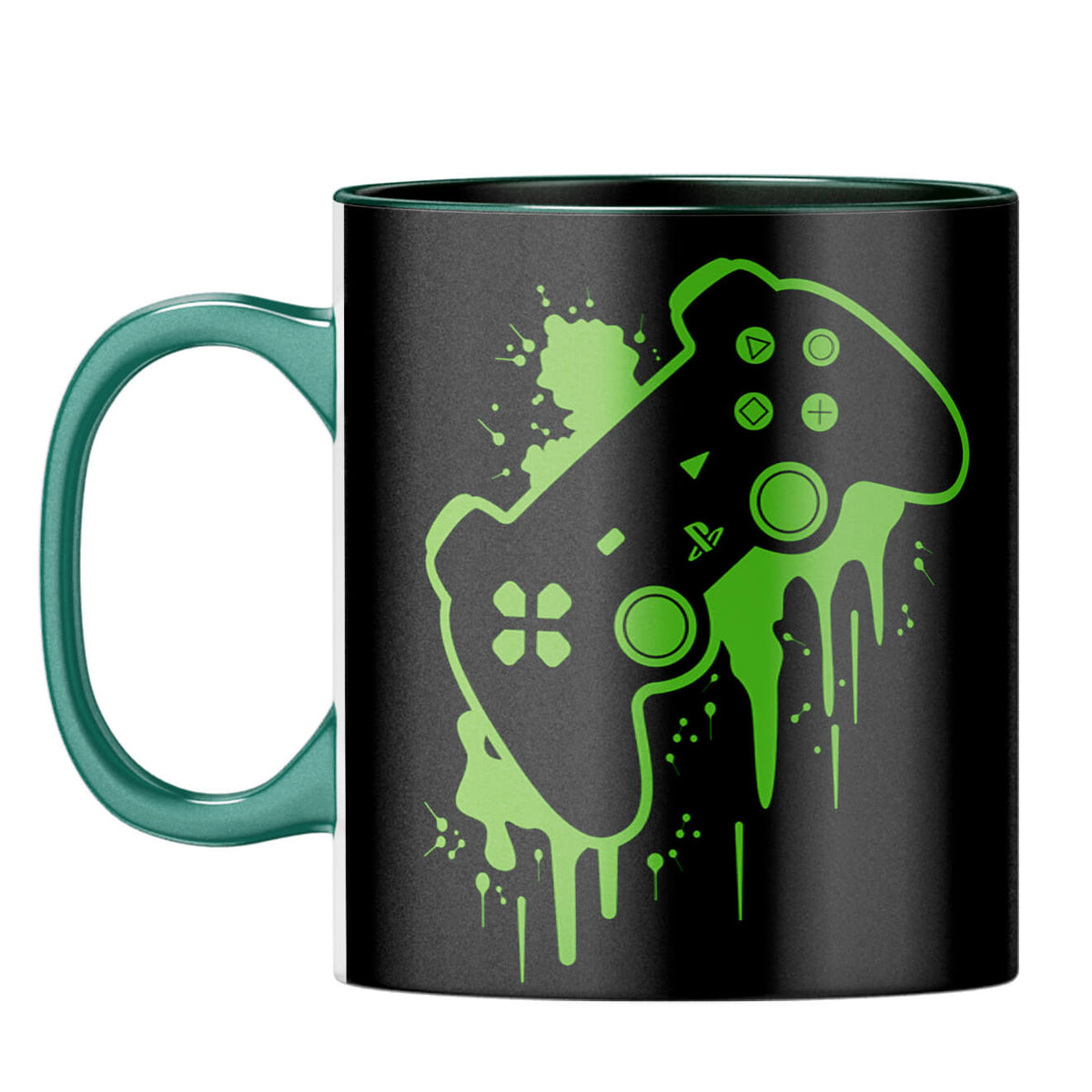 Gift for Game Lovers Coffee Mug Dark Green