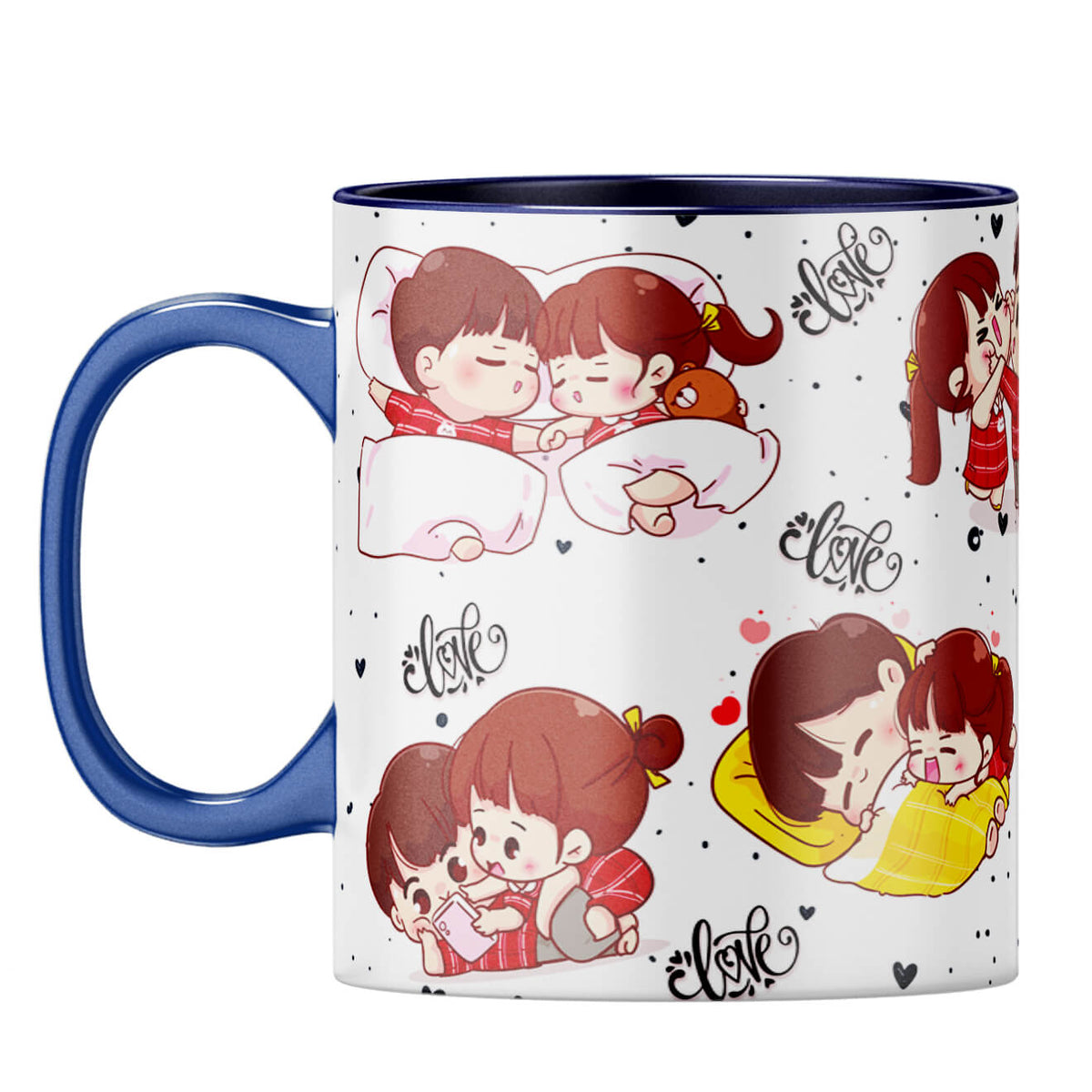 Gift for Girl Friend Coffee Mug Dark Blue