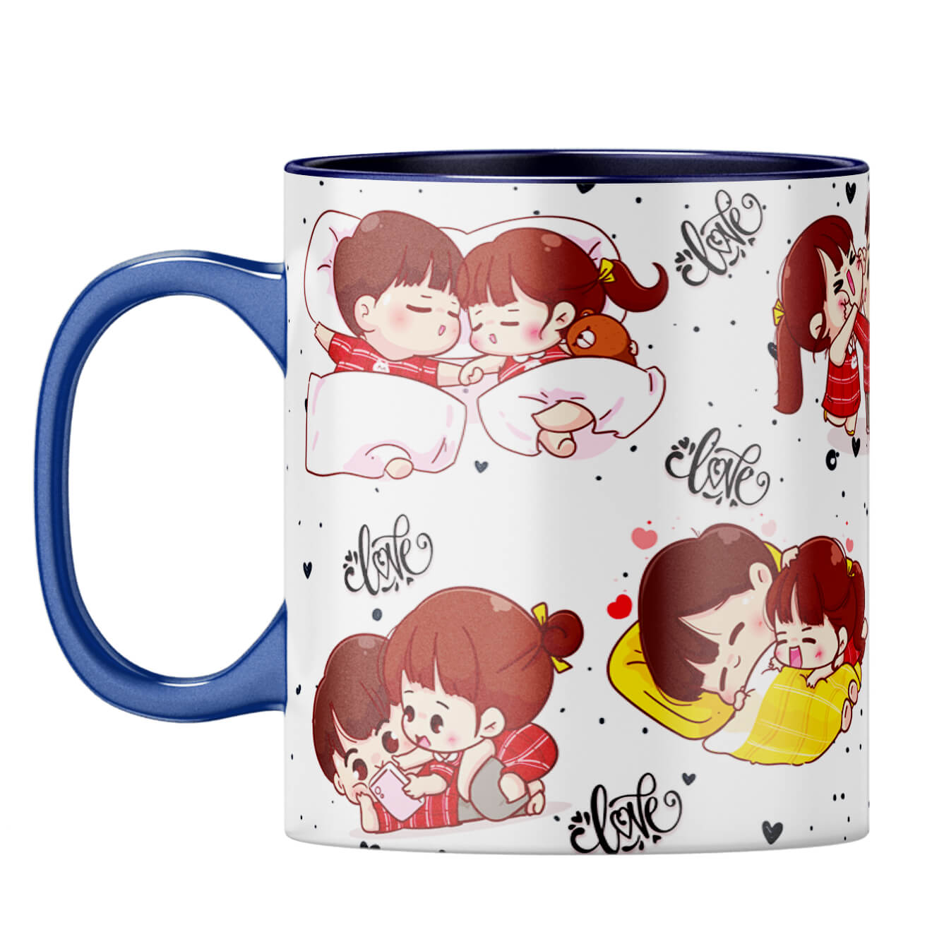 Gift for Girl Friend Coffee Mug Dark Blue