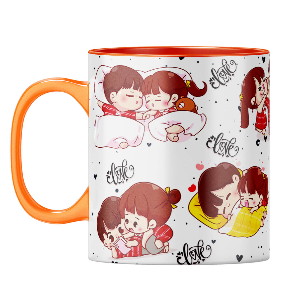 Gift for Girl Friend Coffee Mug Orange