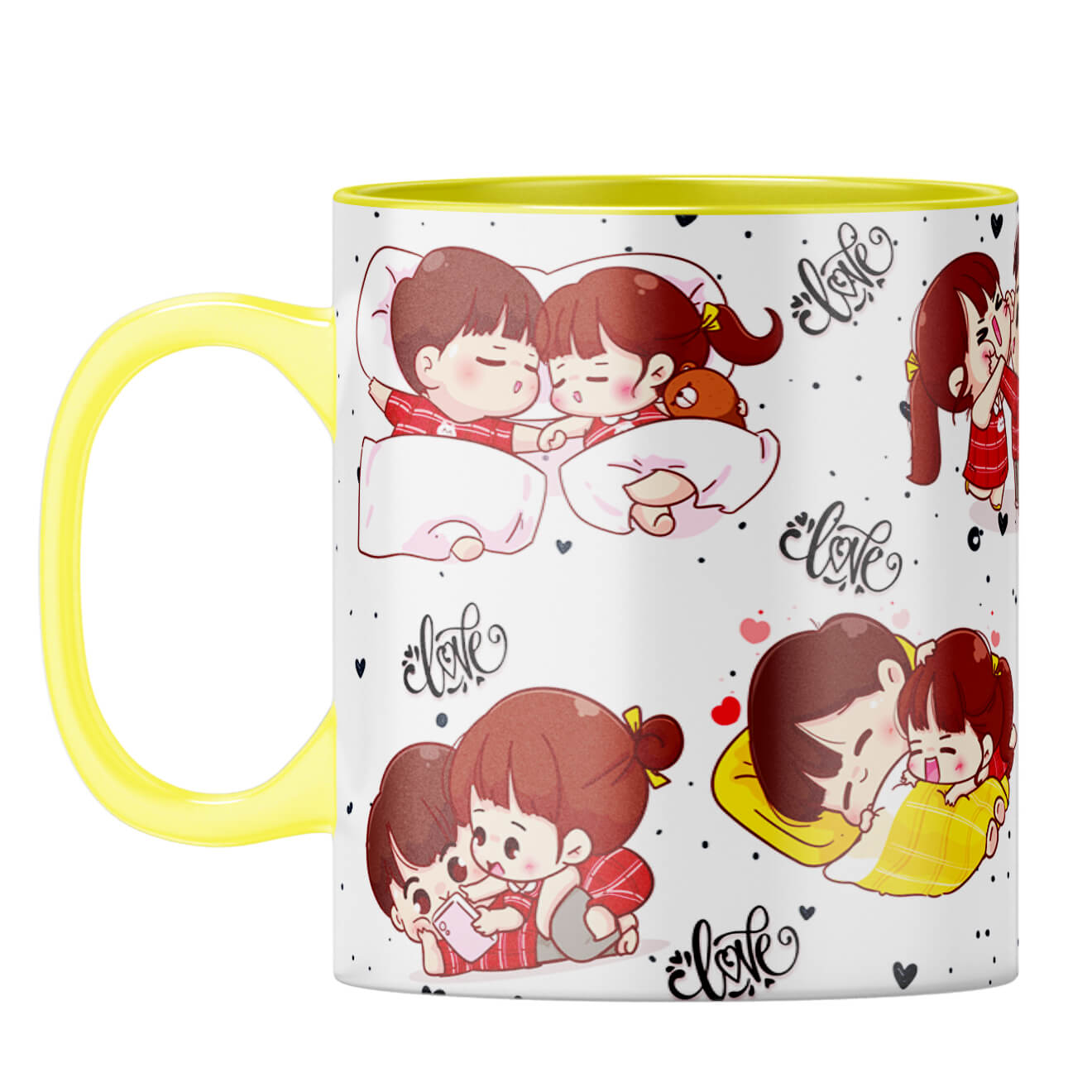 Gift for Girl Friend Coffee Mug Yellow