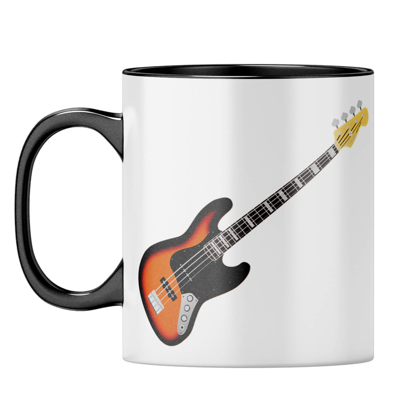 Gift for Guitar Lover Coffee Mug Black
