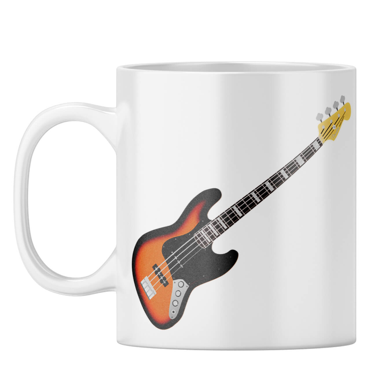 Gift for Guitar Lover Coffee Mug White