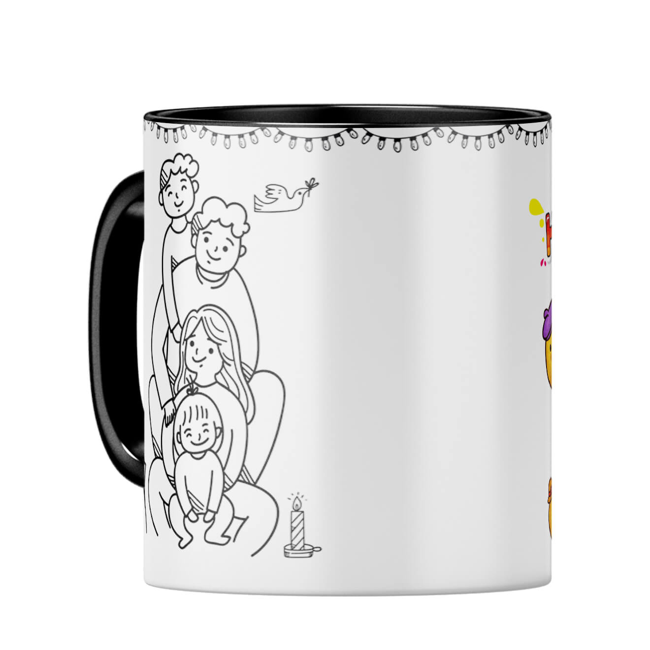 Gift for Happy Family Coffee MugC-Black