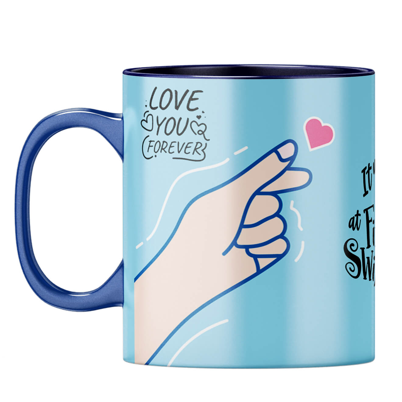 Gift for Internet Friends Coffee Mug Dark Blue