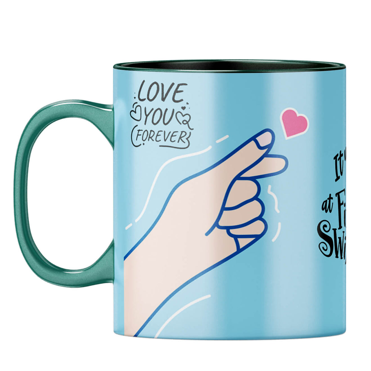 Gift for Internet Friends Coffee Mug Dark Green