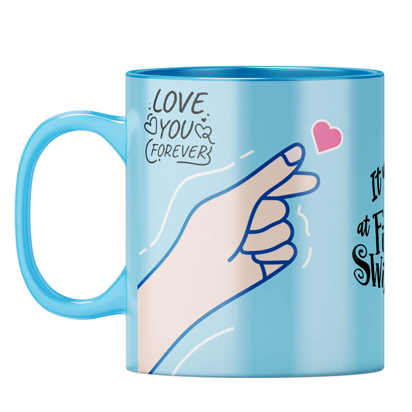 Gift for Internet Friends Coffee Mug Light Blue