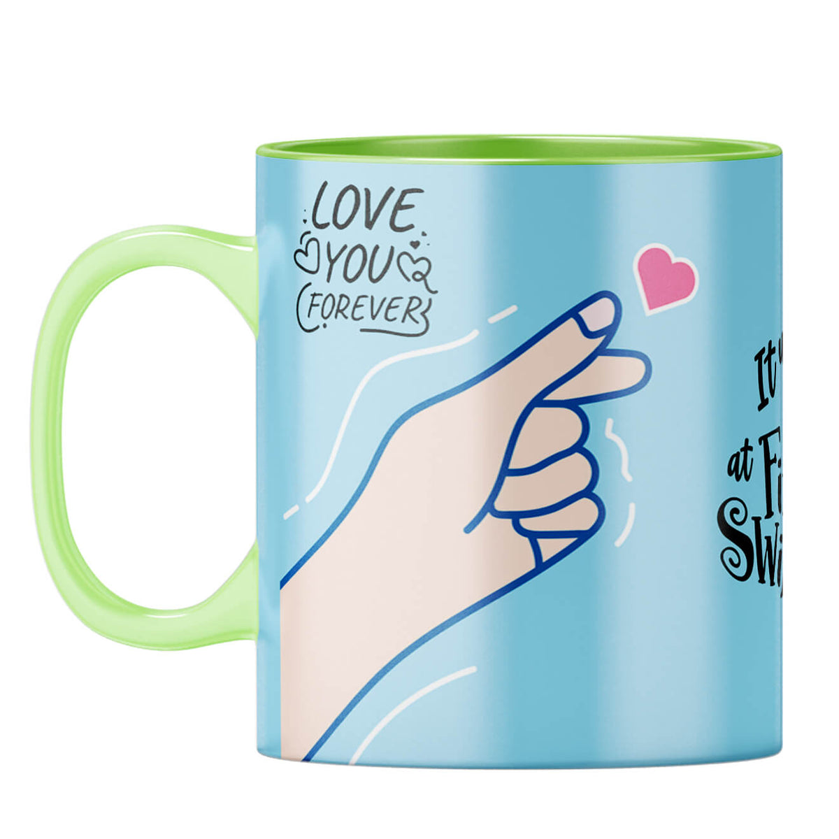 Gift for Internet Friends Coffee Mug Light Green
