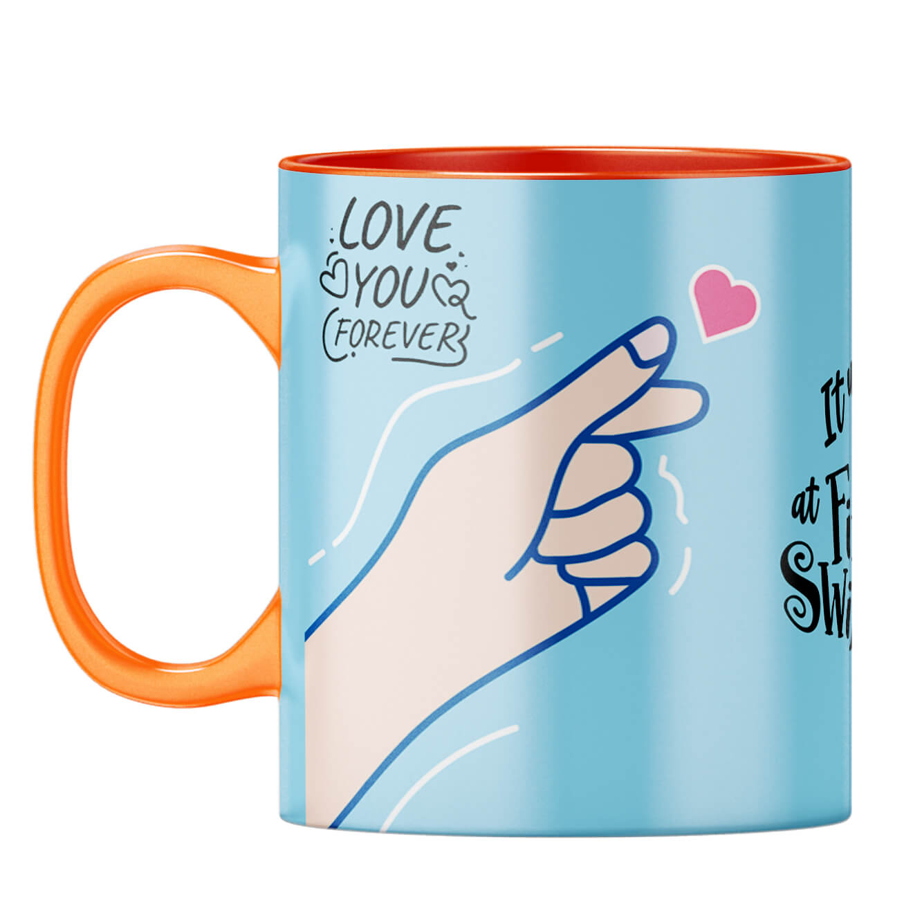 Gift for Internet Friends Coffee Mug Orange