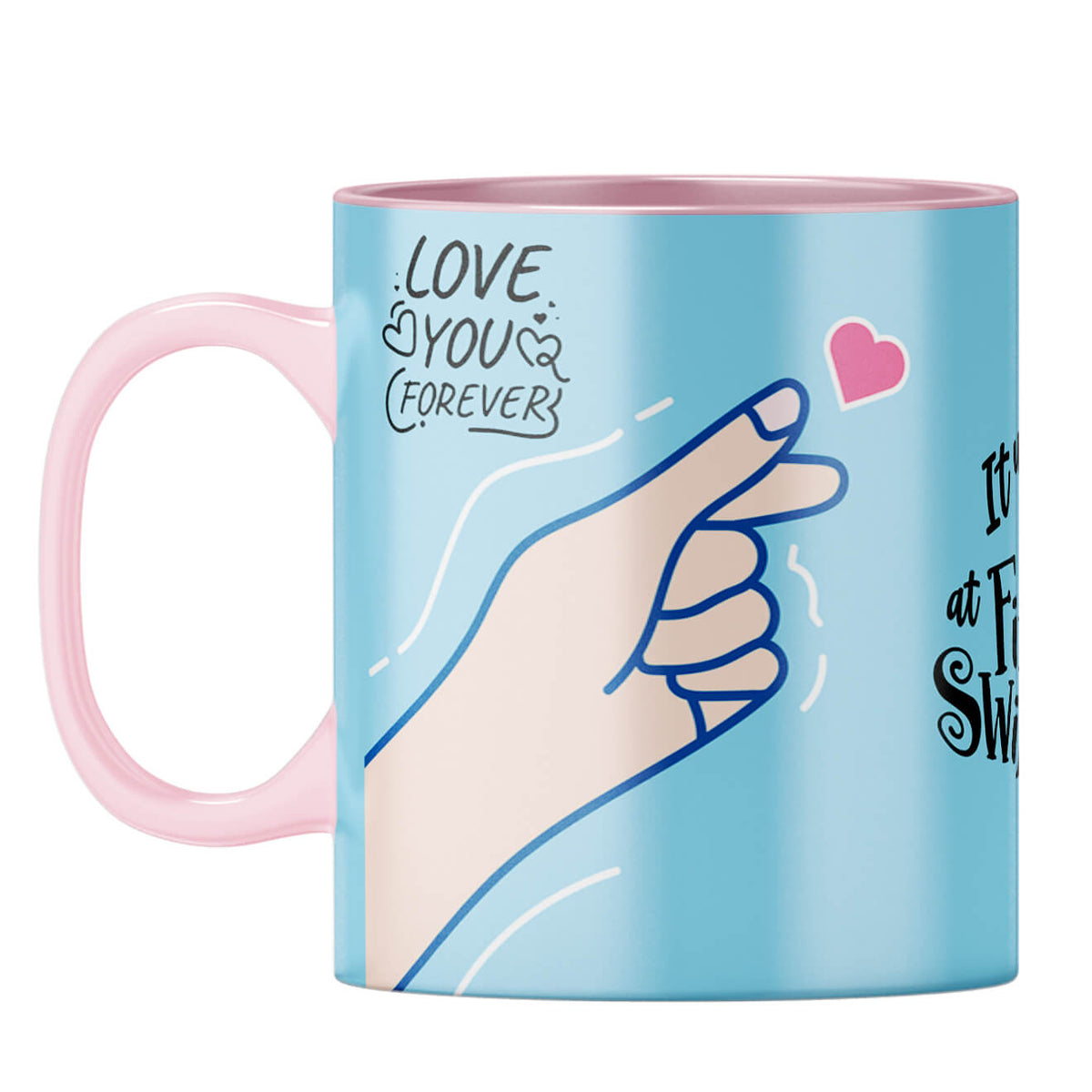 Gift for Internet Friends Coffee Mug Pink