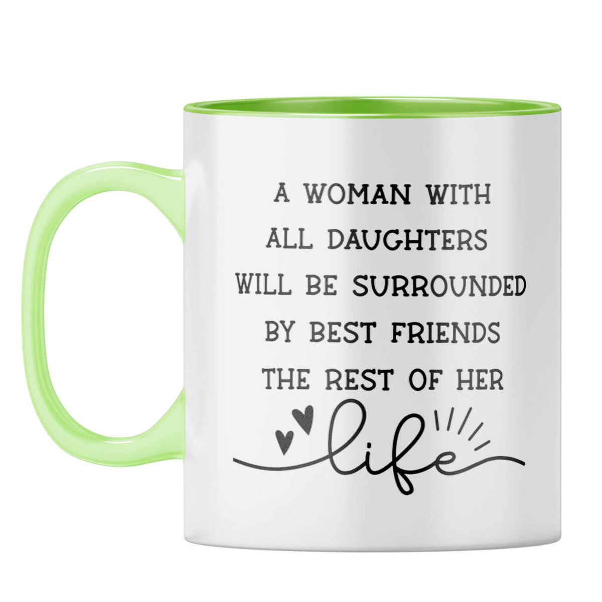 Gift For Mom Birthday Coffee Mug Light Green