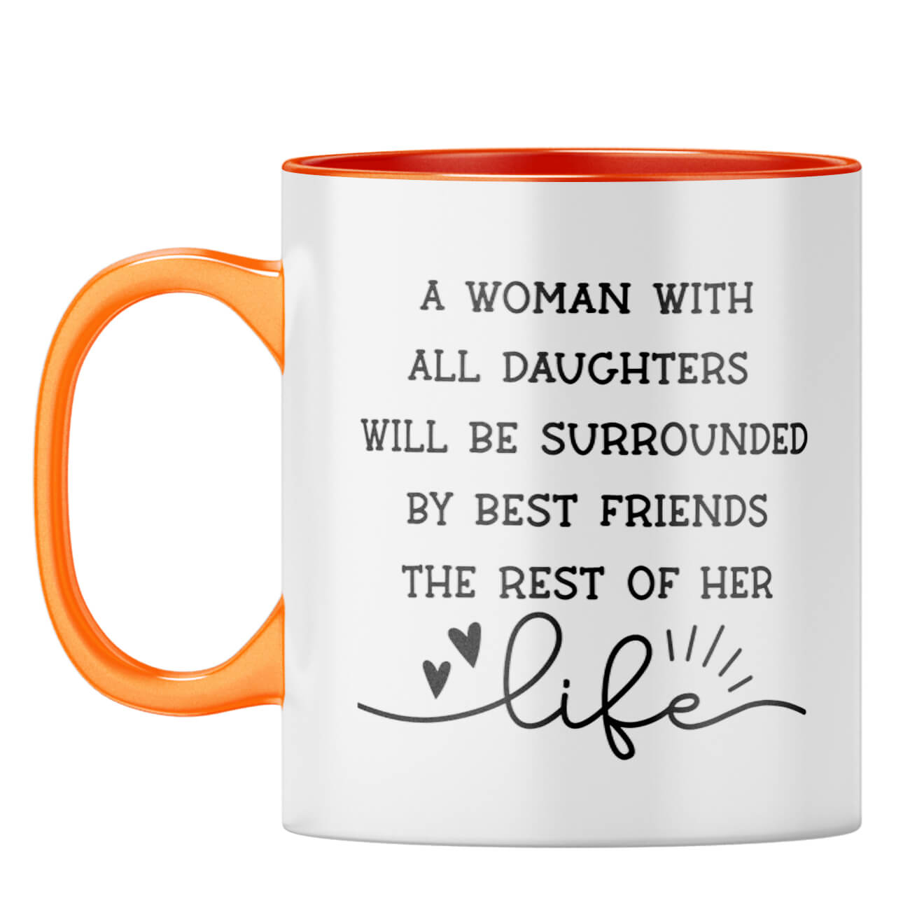 Gift For Mom Birthday Coffee Mug Orange
