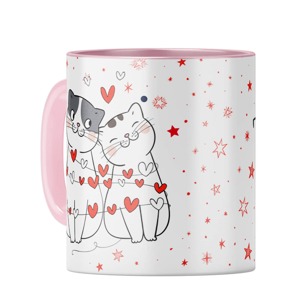 Gift for Perfect Couples Coffee Mug Pink