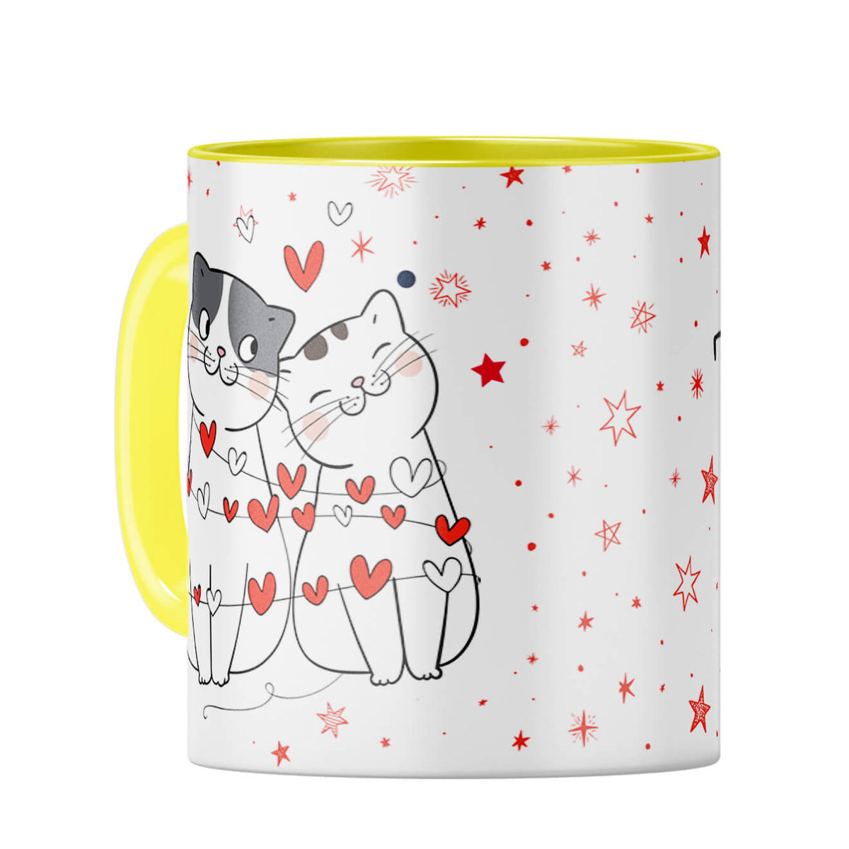 Gift for Perfect Couples Coffee Mug Yellow