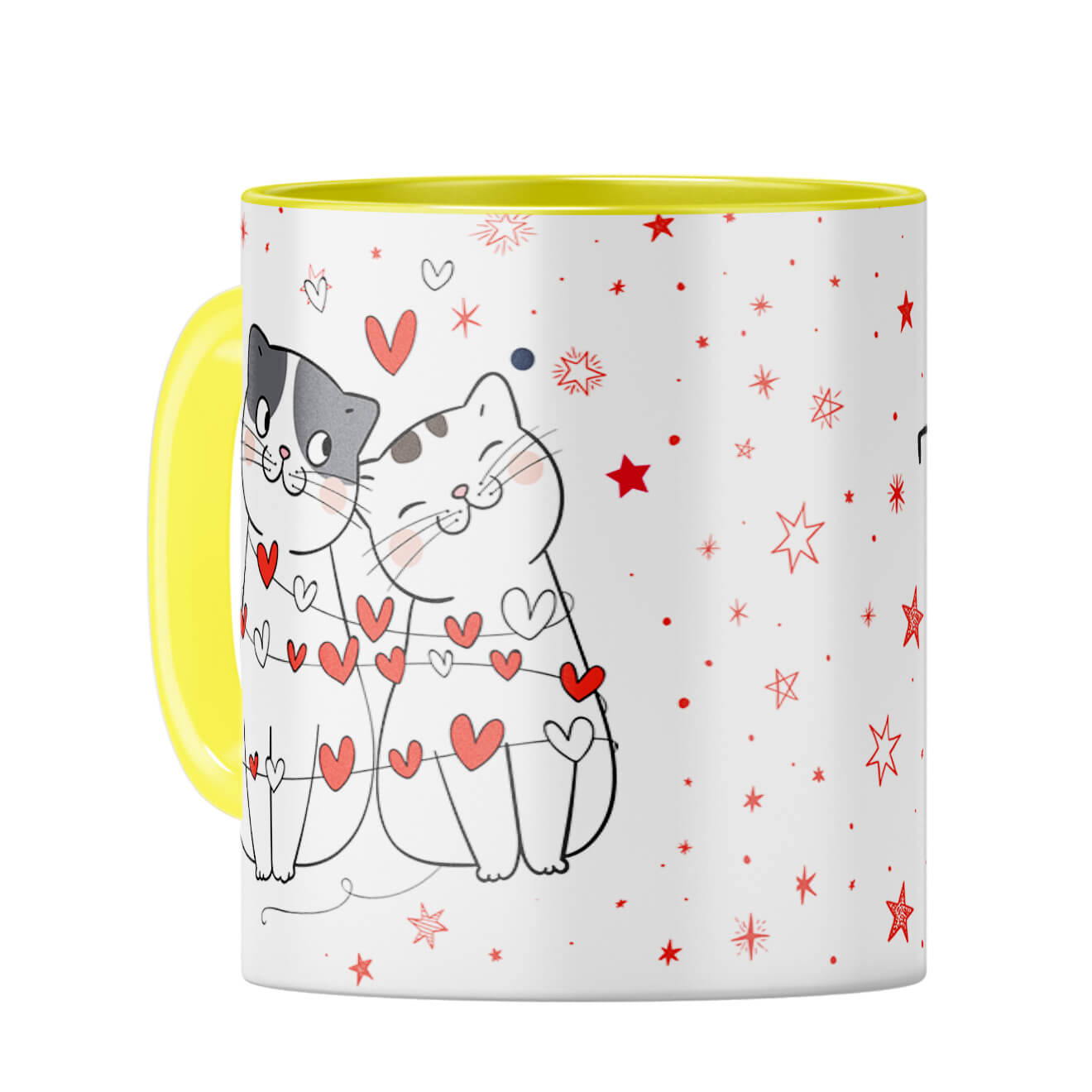 Gift for Perfect Couples Coffee Mug Yellow