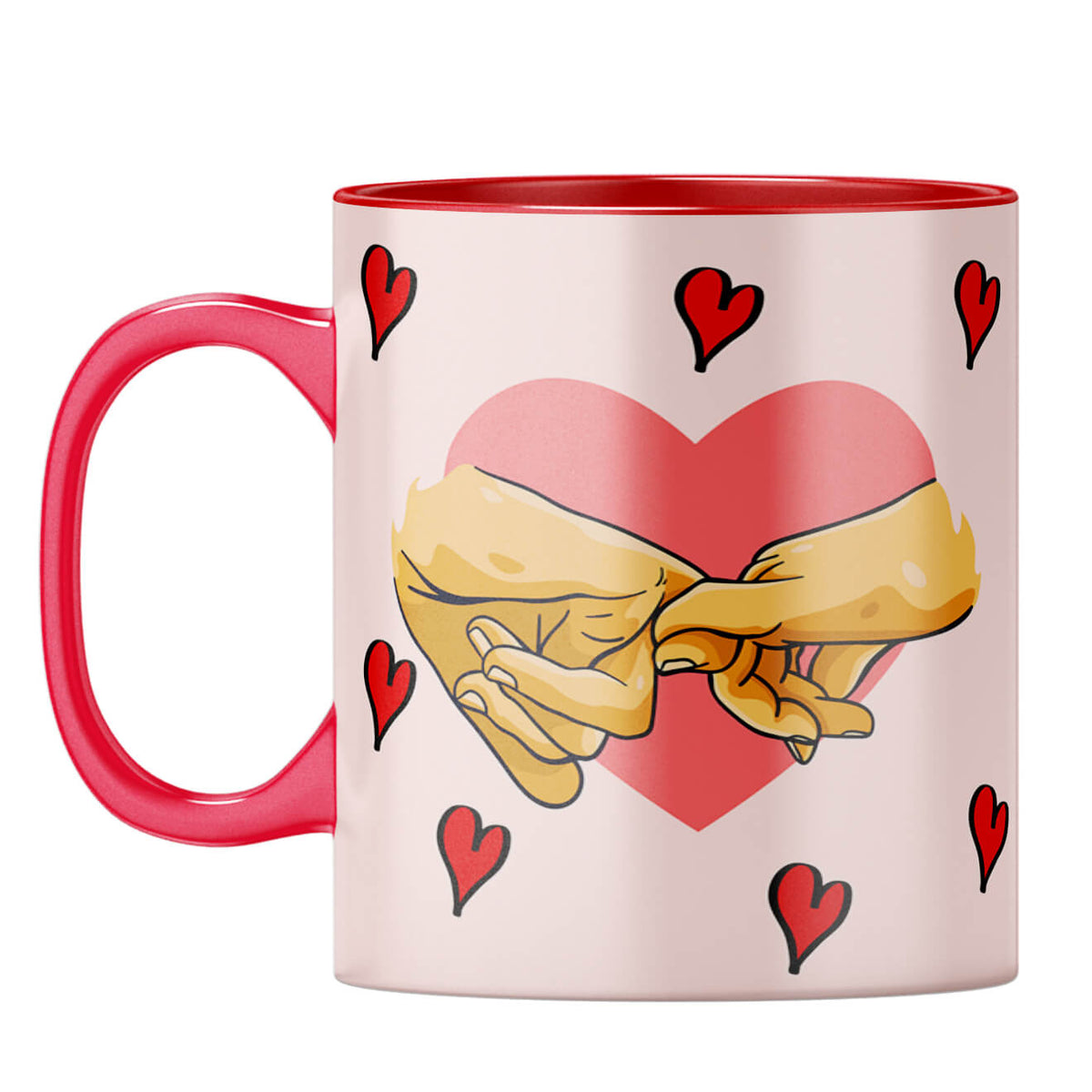Gift for Romantic Couples Coffee Mug Red