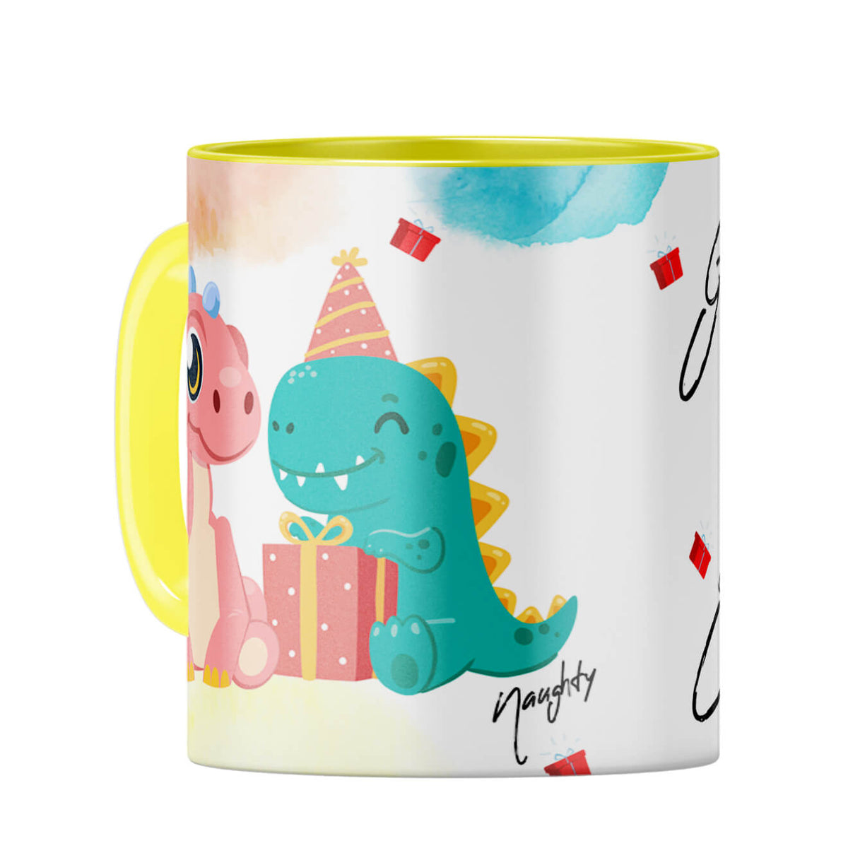 Gift for Sister Brother Coffee Mug Yellow