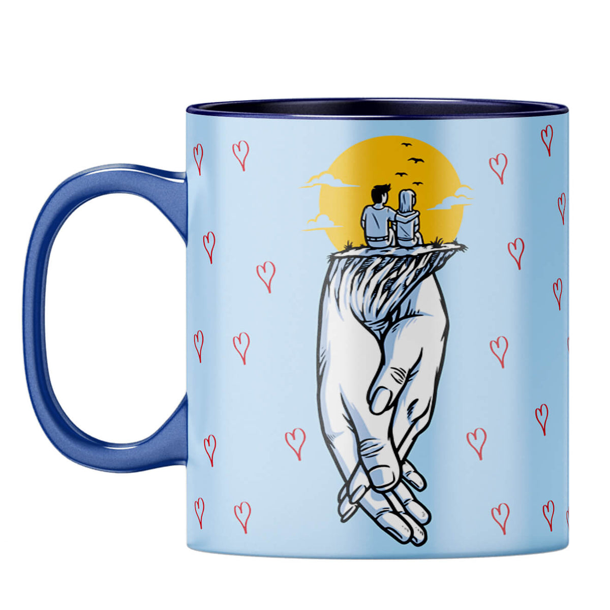 Gift for Soul Mates Coffee Mug Dark Blue