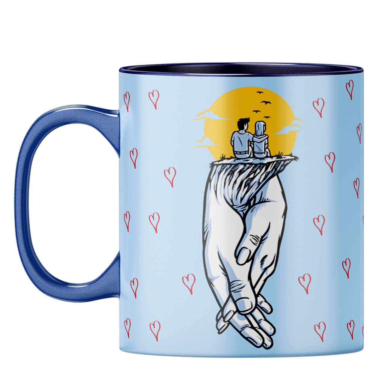 Gift for Soul Mates Coffee Mug Dark Blue