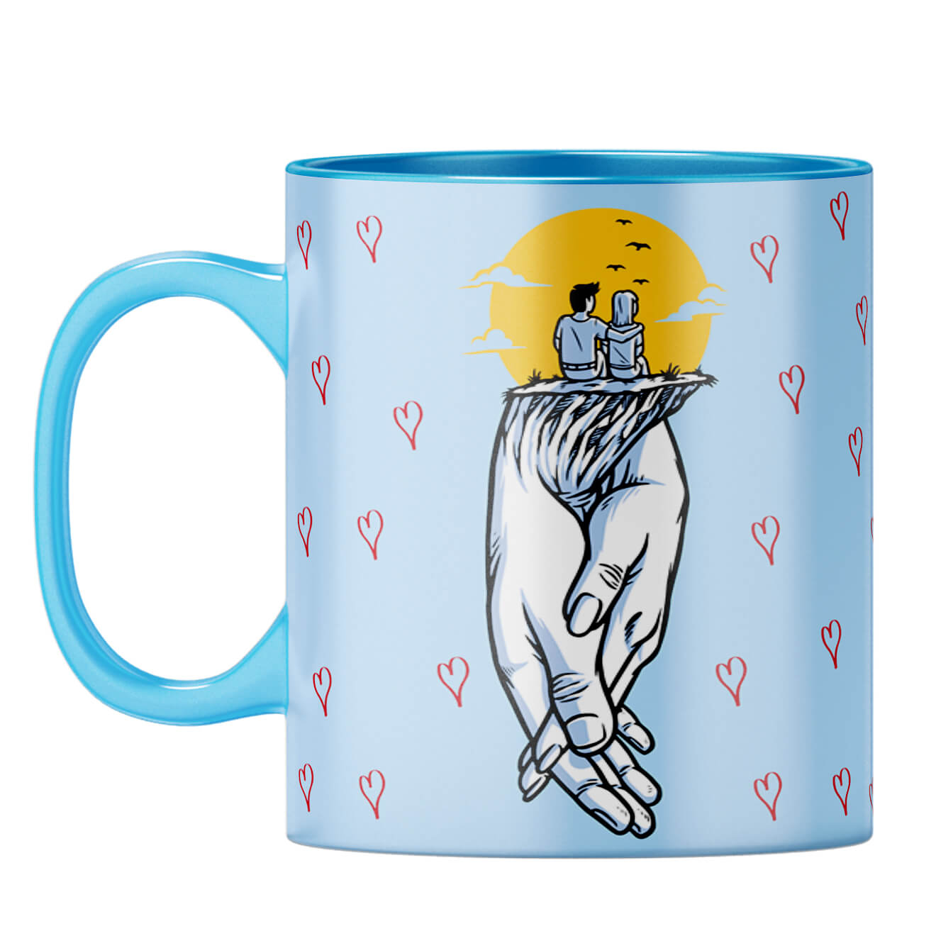 Gift for Soul Mates Coffee Mug Light Blue