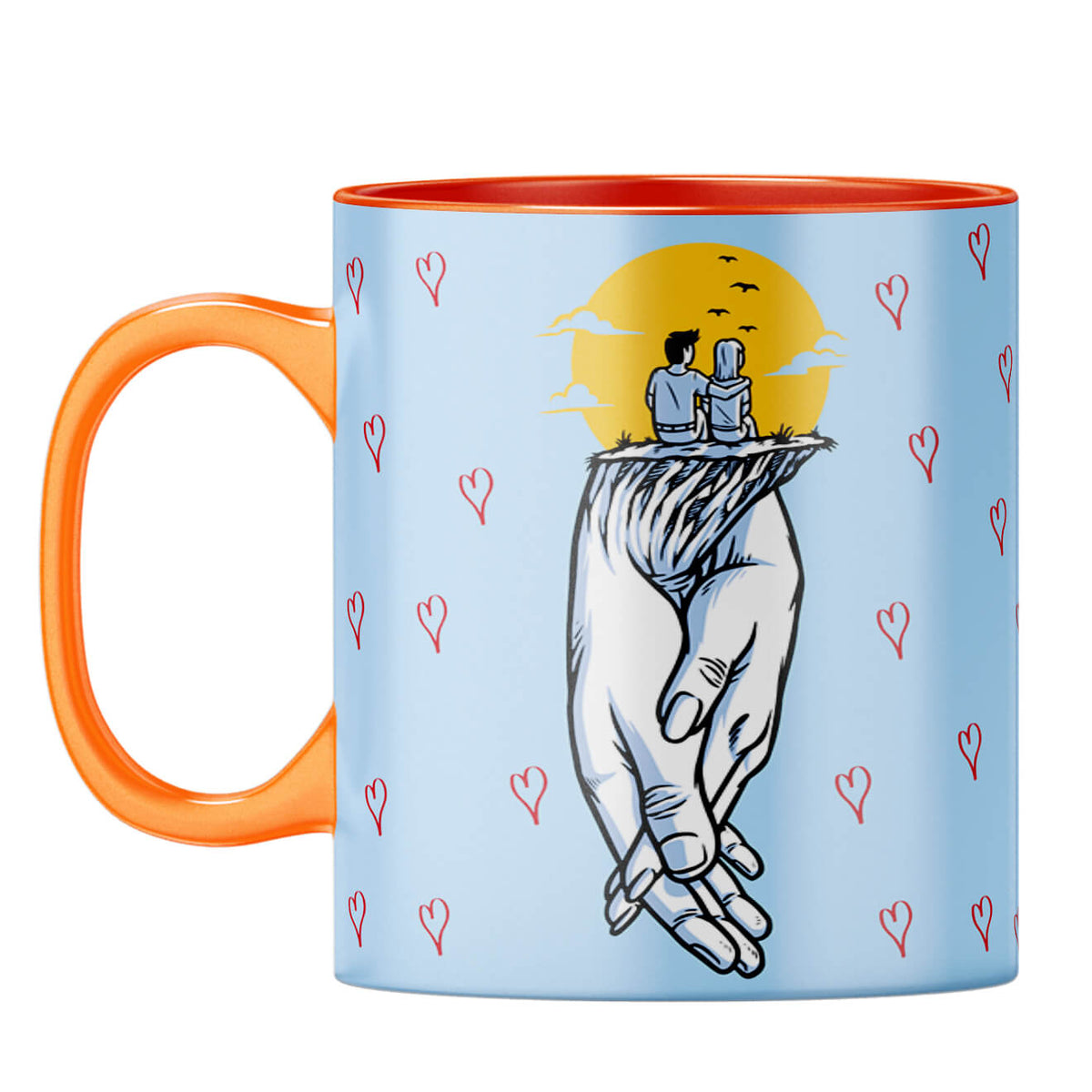 Gift for Soul Mates Coffee Mug Orange