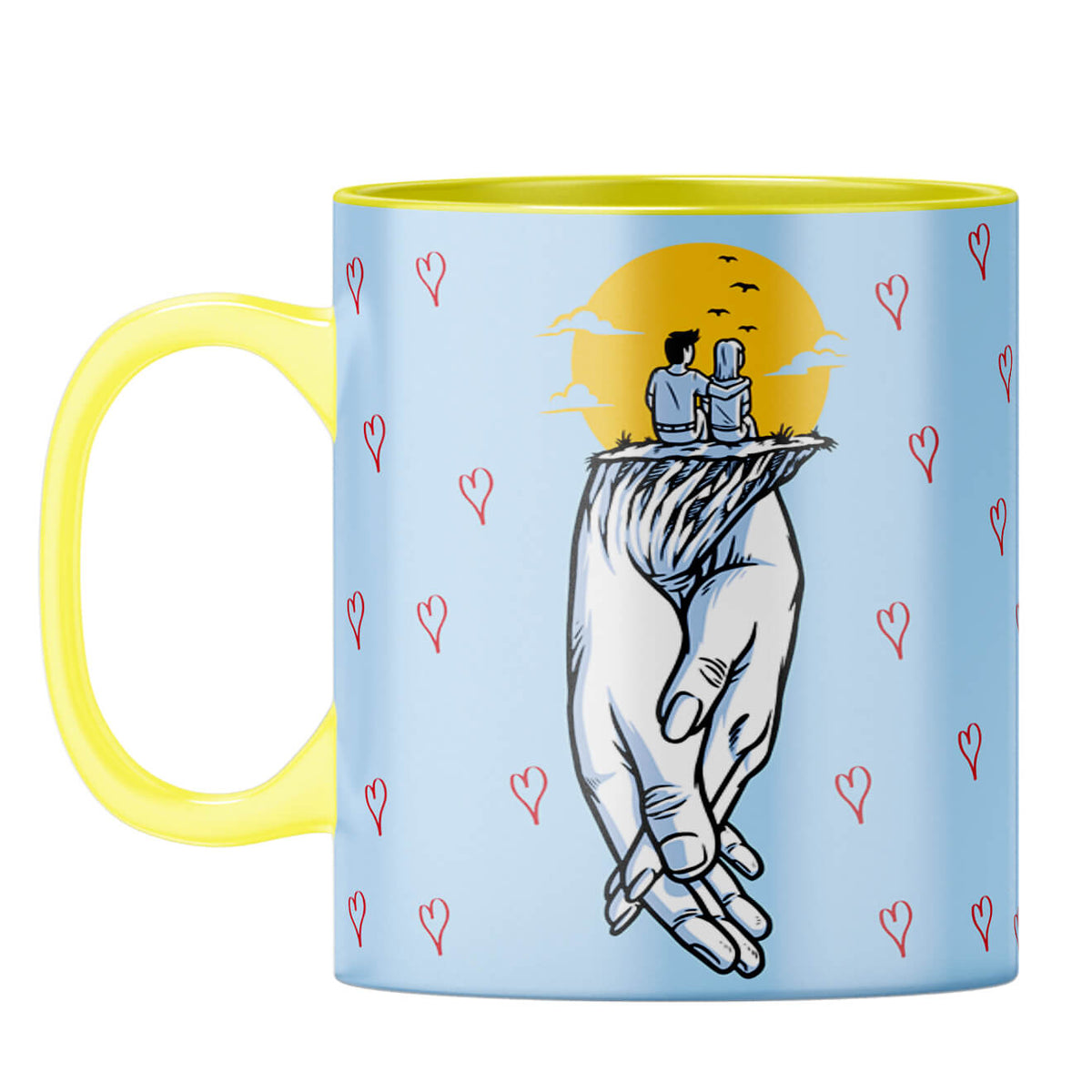 Gift for Soul Mates Coffee Mug Yellow