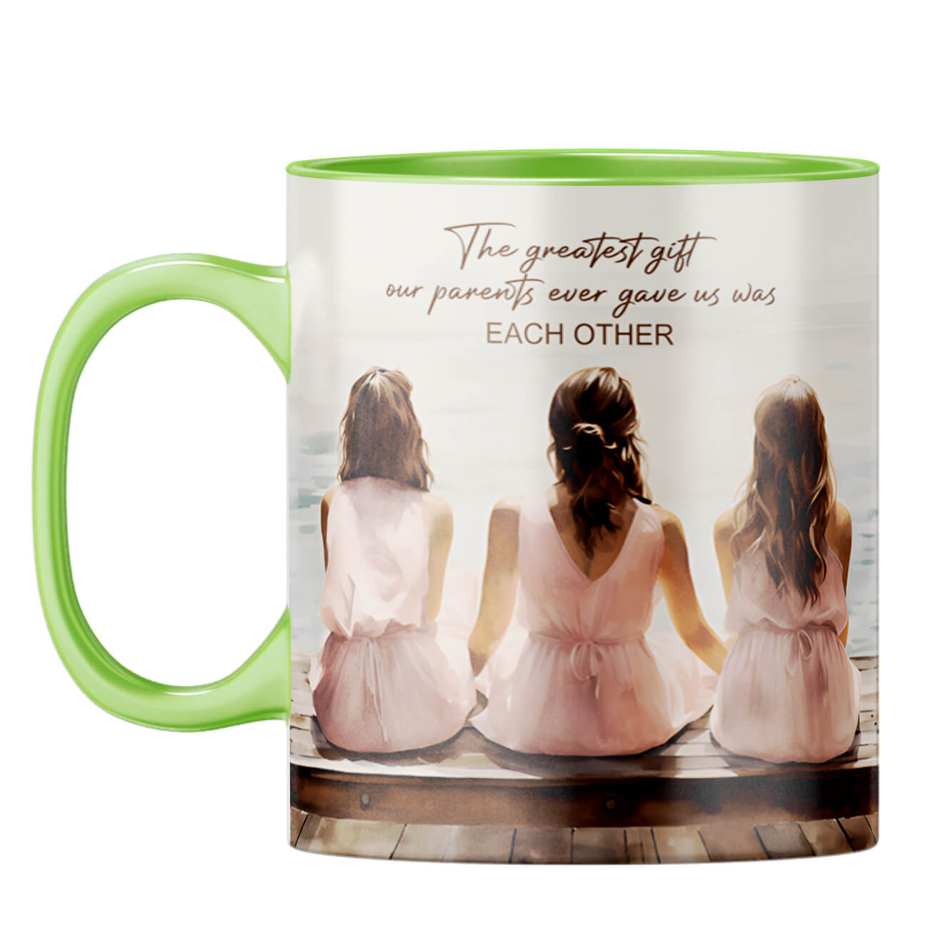 Gift from our Parents Coffee Mug Light Green