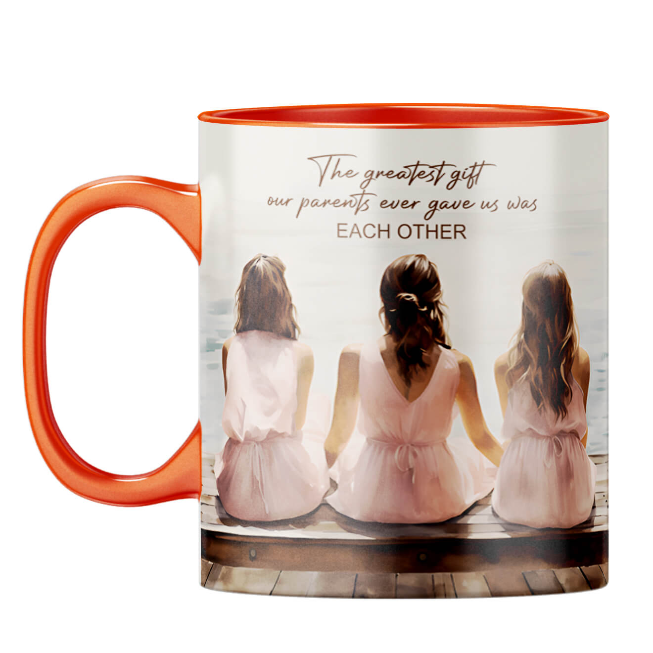 Gift from our Parents Coffee Mug Orange