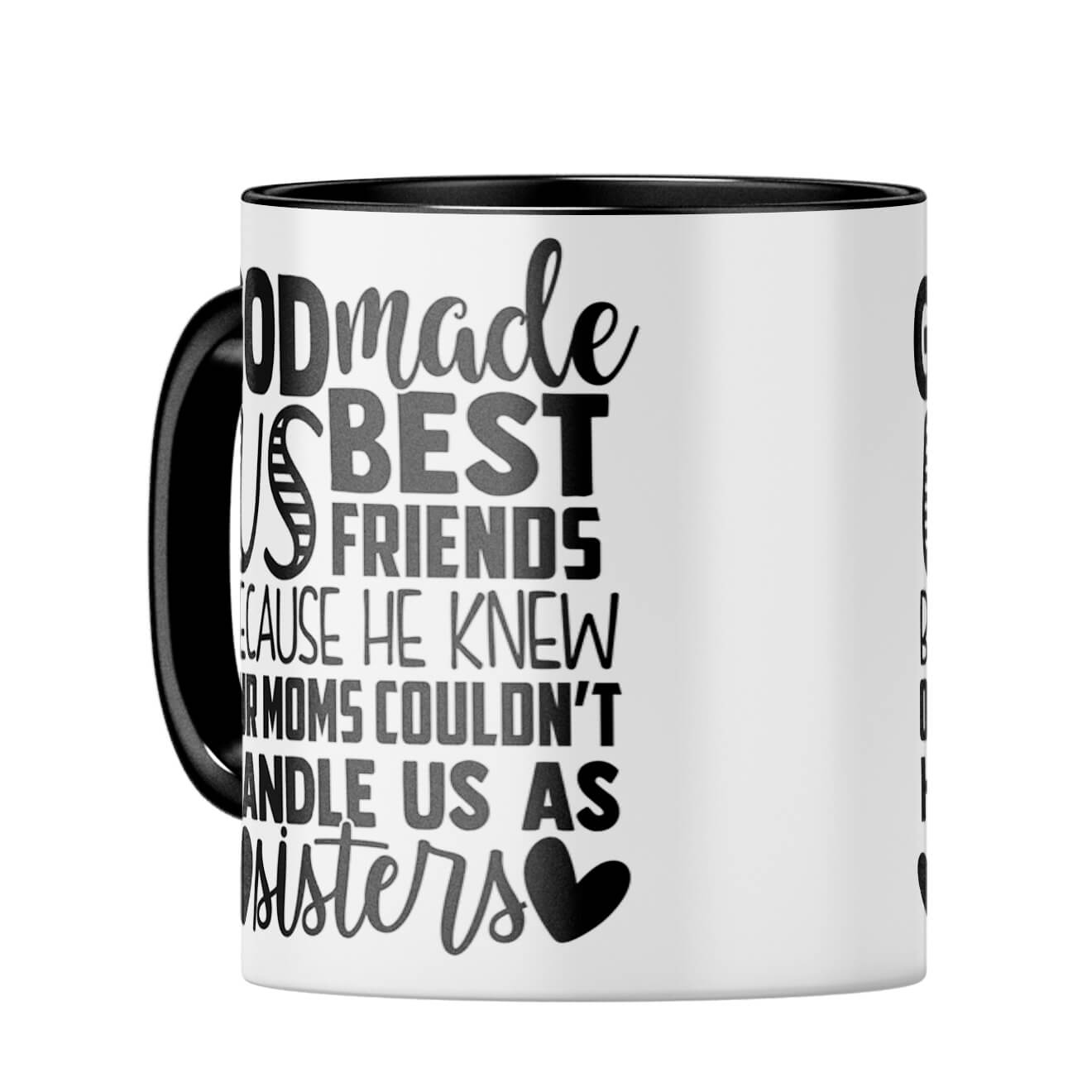 God Made Us Best Friends Coffee MugC-Black