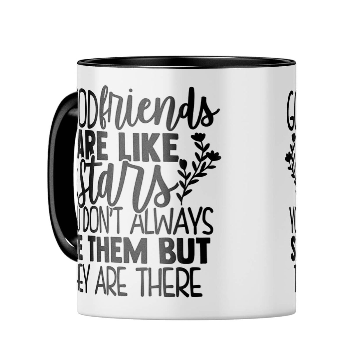 Good Friends Are Like Stars Coffee MugC-Black