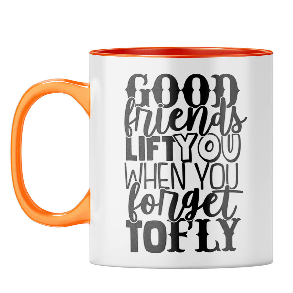 Good Friends Life You Coffee Mug Orange