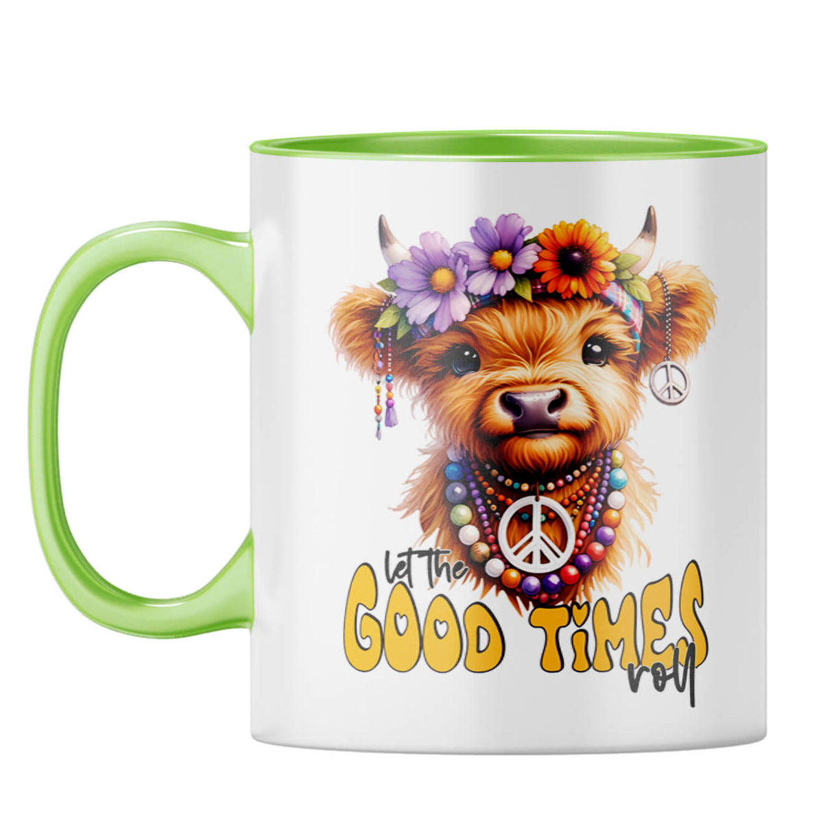 Good Times Roll Coffee Mug Light Green