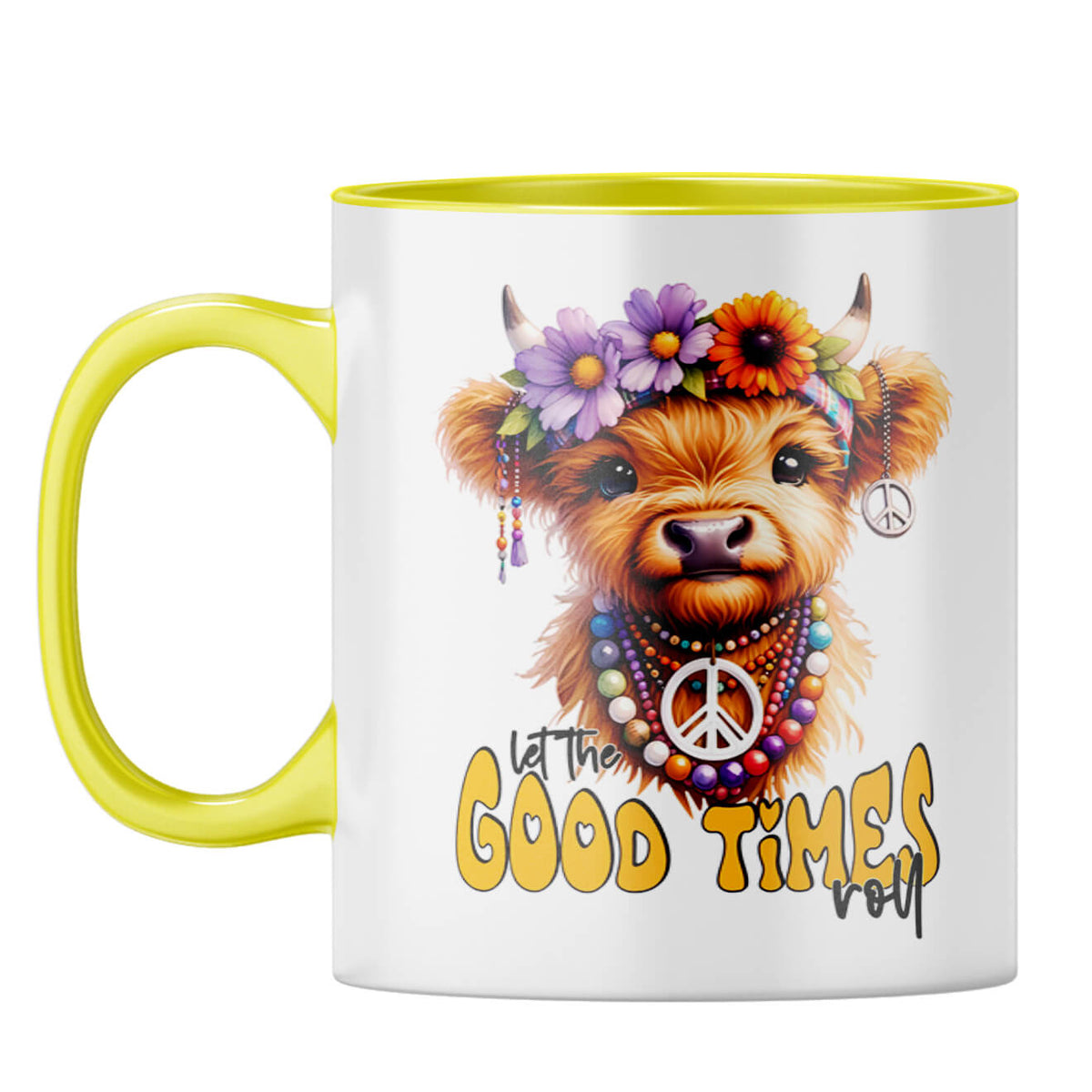 Good Times Roll Coffee Mug Yellow