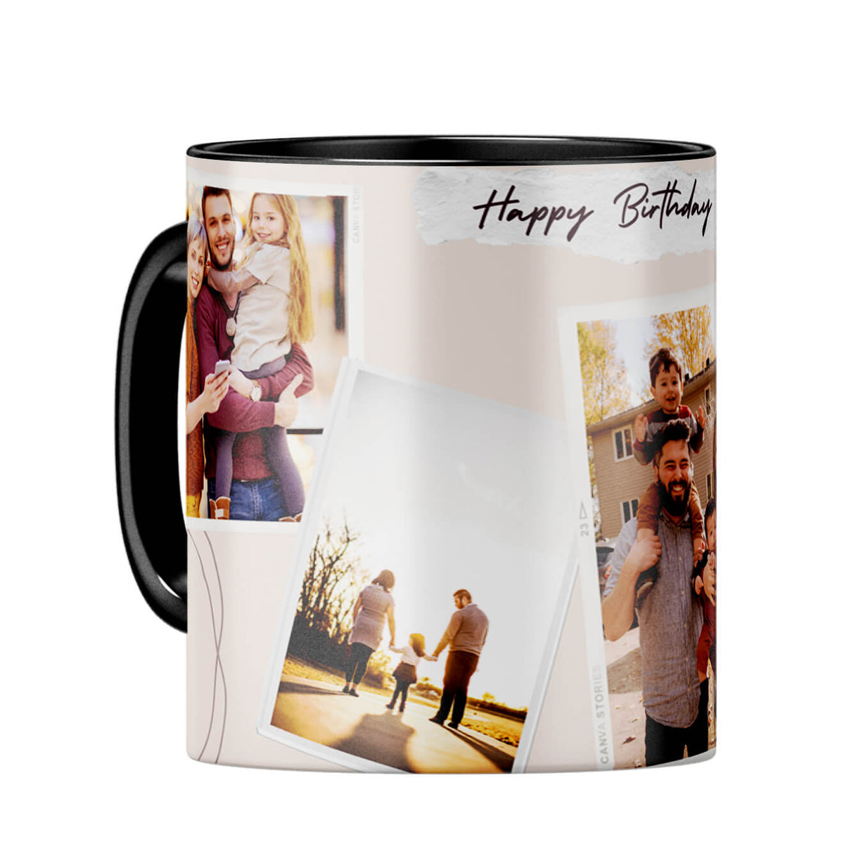 Happy Birthday Dear Coffee Mug Black